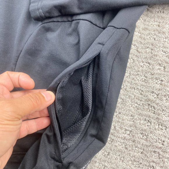 Eddie Bauer Motion Running Shirt Men Medium M Black Long Sleeve 1/4 Zip Sweater - Picture 4 of 13